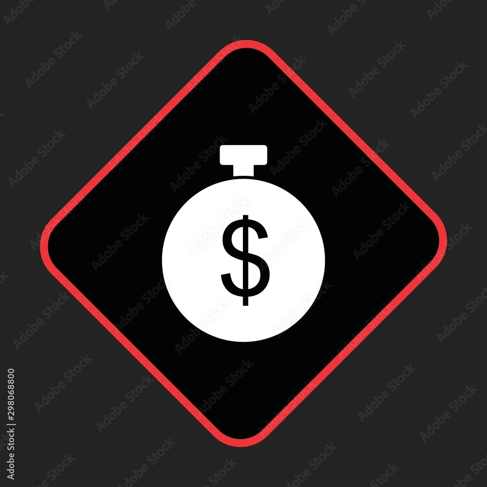 Dollar Timer Icon For Your Design,websites and projects. Dollar Timer Icon For Your Design,websites and projects.