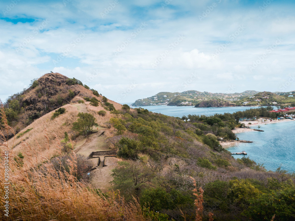 Panoramic view of pigeon island Panoramic view of pigeon island