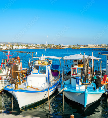 Fishing boats, Paphos harbo...