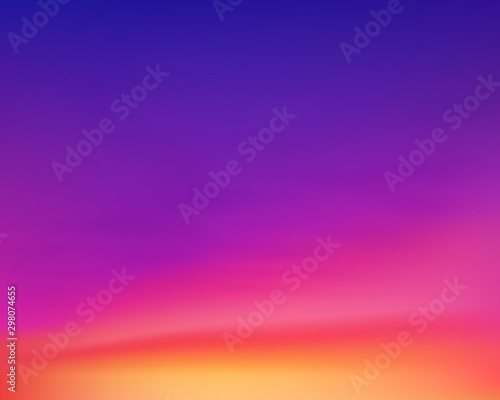 Violet sunset sky vector colorful gradient background