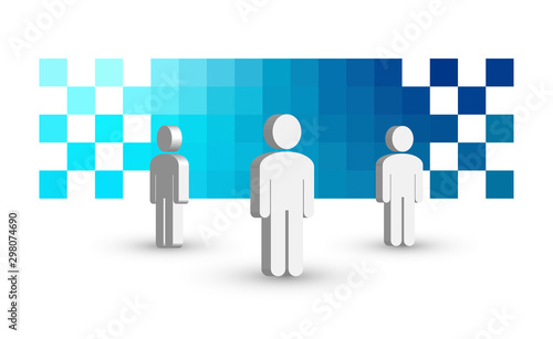 team, squadra, leader, 3d, lavoro di squadra, presidente, titolare