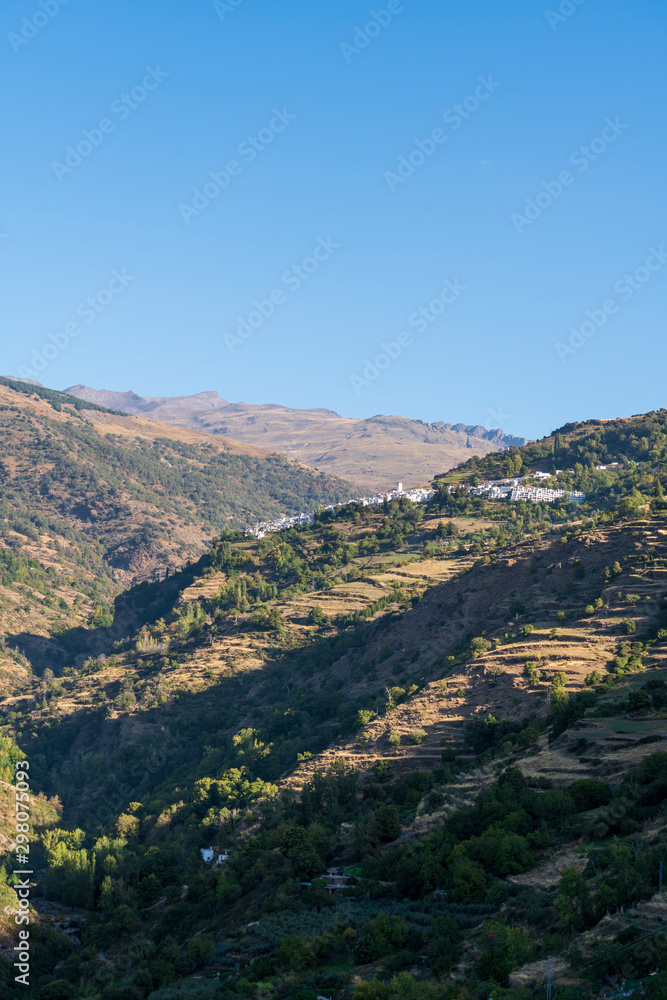Obraz premium The town of Capileira in Spain