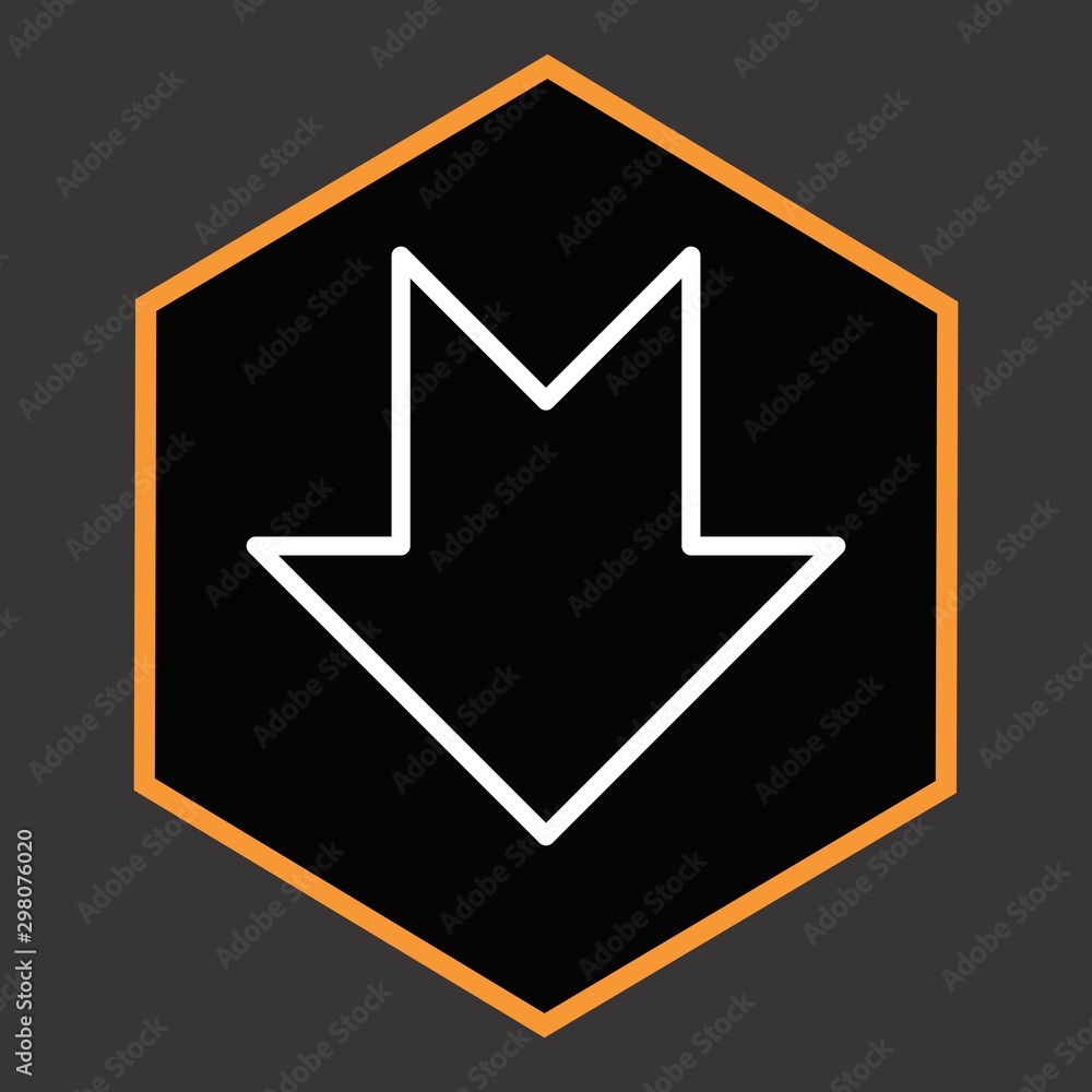 Downward Arrow Icon For Your Design,websites and projects. Downward Arrow Icon For Your Design,websites and projects.