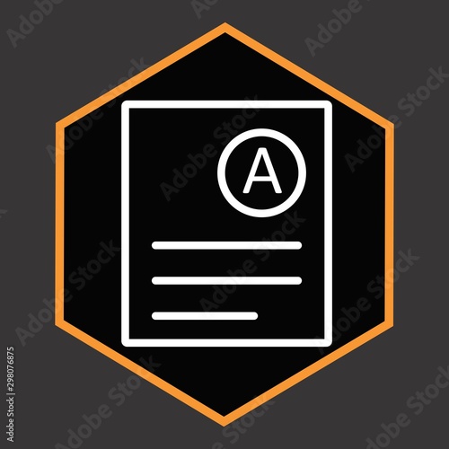 A Grade Icon For Your Design,websites and projects.