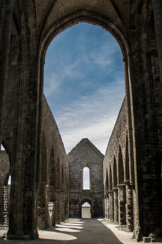 Fototapeta premium Ruine de l'abbaye Saint-Mathieu, Finistère, Bretagne