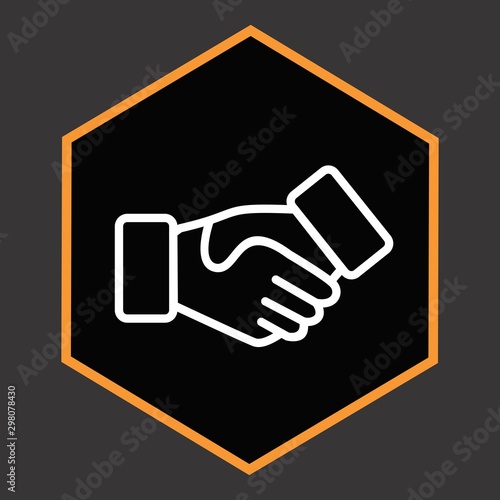 Handshake Icon For Your Design,websites and projects..