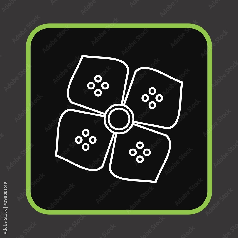 Fototapeta premium Flower Icon For Your Design,websites and projects.