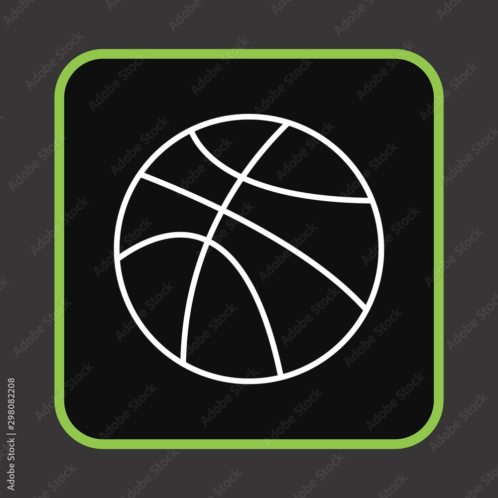 Fototapeta Basketball Icon For Your Design,websites and projects.