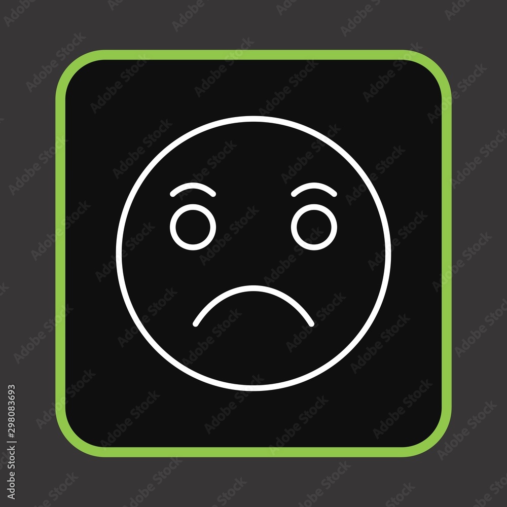 Sad Emoji Icon For Your Design,websites and projects. Sad Emoji Icon For Your Design,websites and projects.