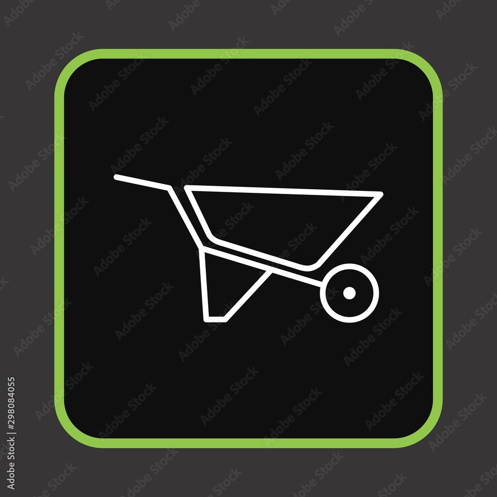Wheelbarrow Icon For Your Design,websites and projects. Wheelbarrow Icon For Your Design,websites and projects.