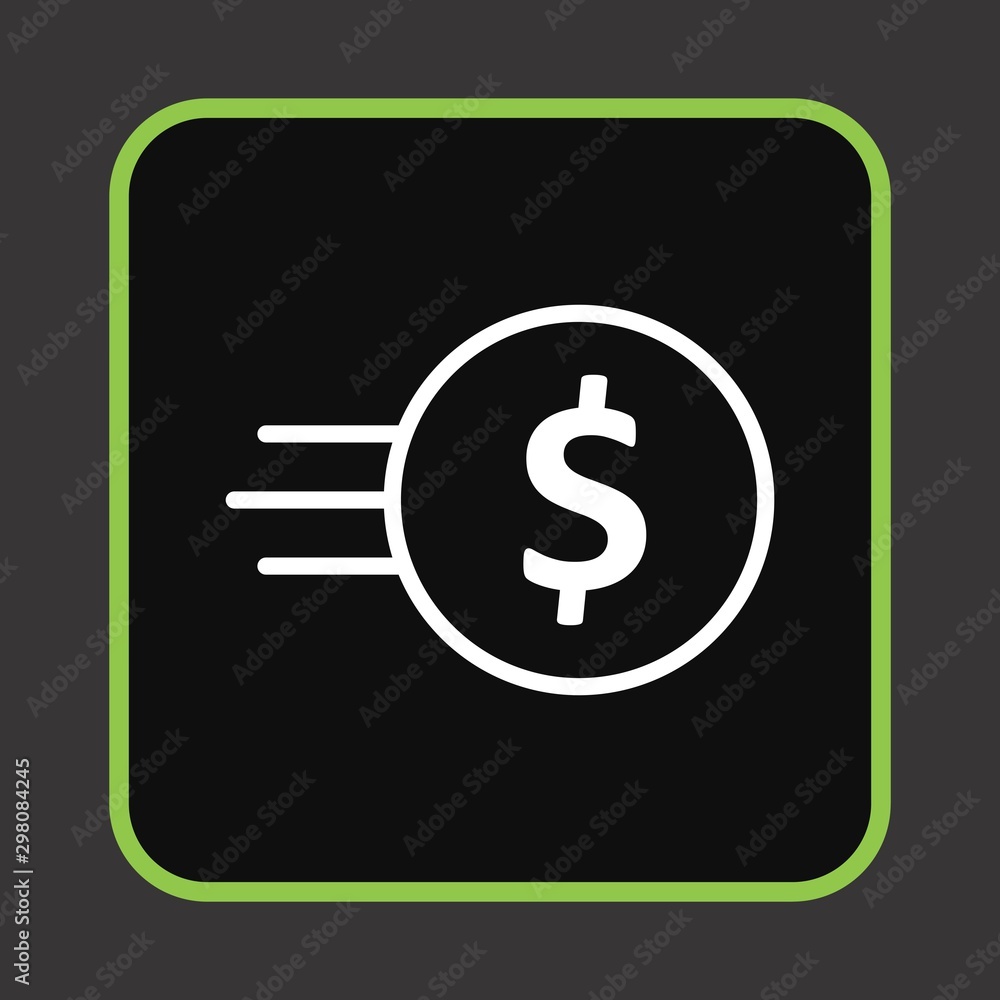  Fast Coin Icon For Your Design,websites and projects.