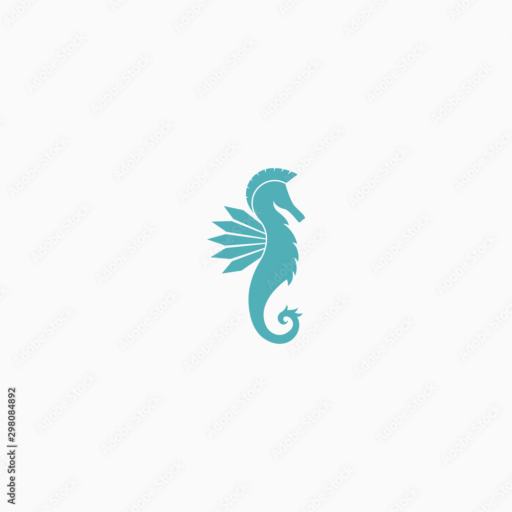 Animal Sea horse Logo Icon Design Template. flat, marine, fish Vector Illustration Animal Sea horse Logo Icon Design Template. flat, marine, fish Vector Illustration