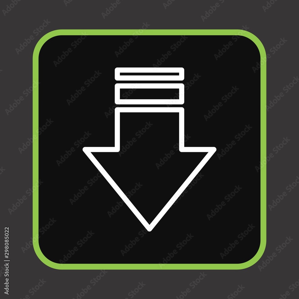 Downward Arrow Icon For Your Design,websites and projects. Downward Arrow Icon For Your Design,websites and projects.