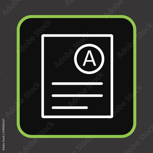 A Grade Icon For Your Design,websites and projects.