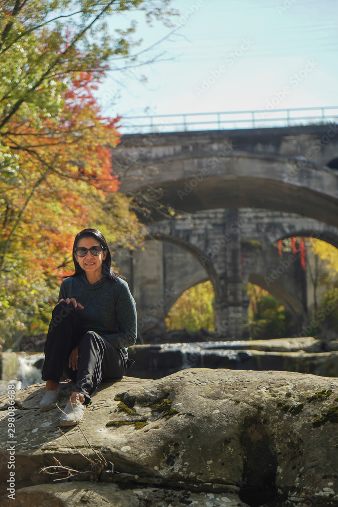 Fototapeta premium Berea OH Scenic Bridge View 