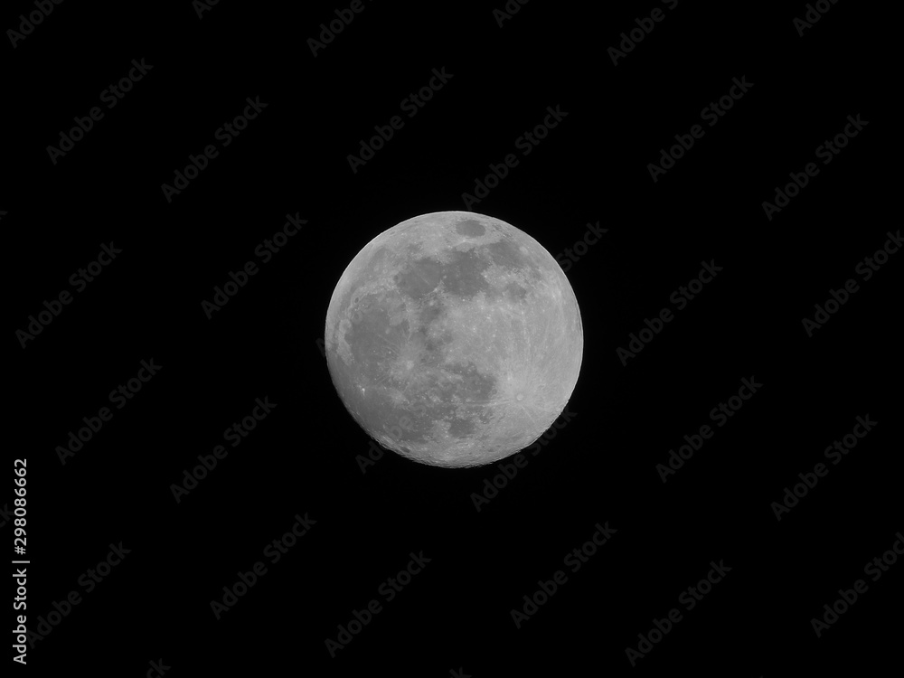 Full moon photographed in Salzburg, Austria Full moon photographed in Salzburg, Austria