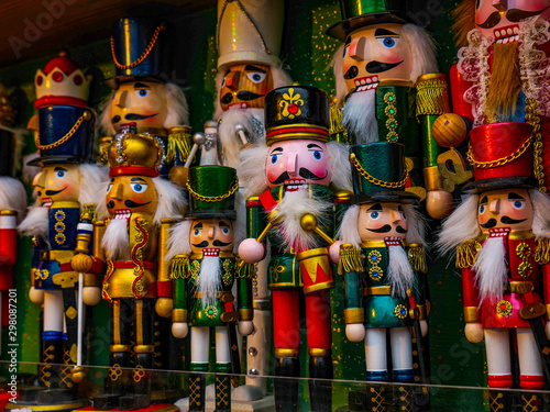 Christmas Decoration on Hellbrunn Christmas Market, Hellbrunn Palace,  Salzburg, Austria