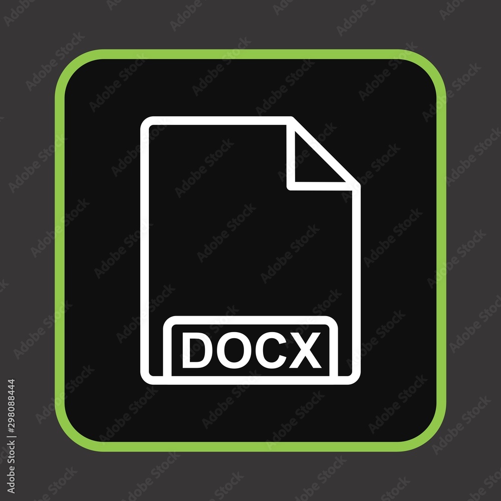 DOCX Icon For Your Design,websites and projects. DOCX Icon For Your Design,websites and projects.