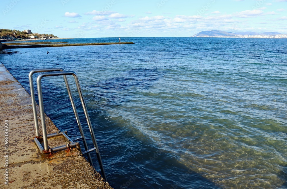 stairs to the sea for a swim stairs to the sea for a swim