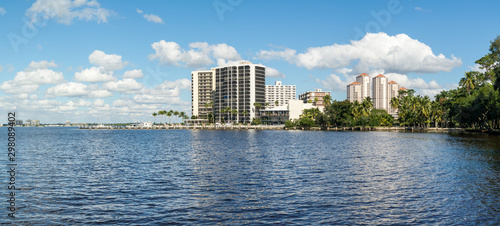 Canvas Print Caloosahatchee River in Fort Myers, Florida, USA