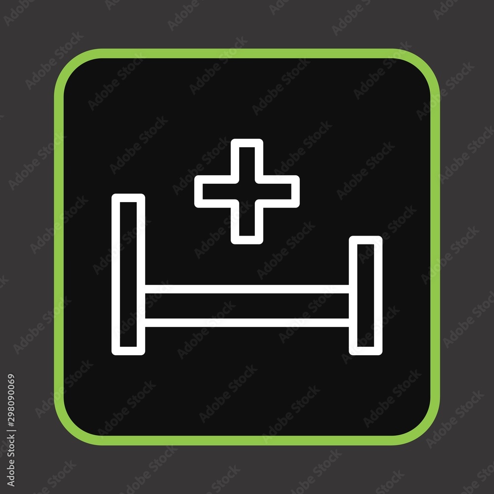 Fototapeta premium Hospiatl Bed Icon For Your Design,websites and projects.