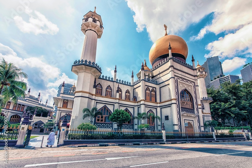 Obraz na plátně Sultan mosque in Singapore city