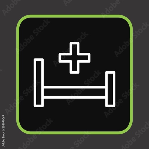 Hospiatl Bed Icon For Your Design,websites and projects.