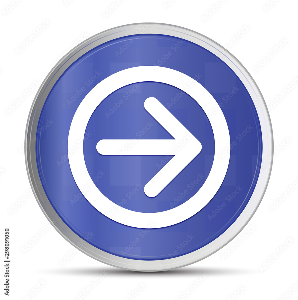 Next arrow icon prime blue round button vector illustration design silver frame push button Next arrow icon prime blue round button vector illustration design silver frame push button