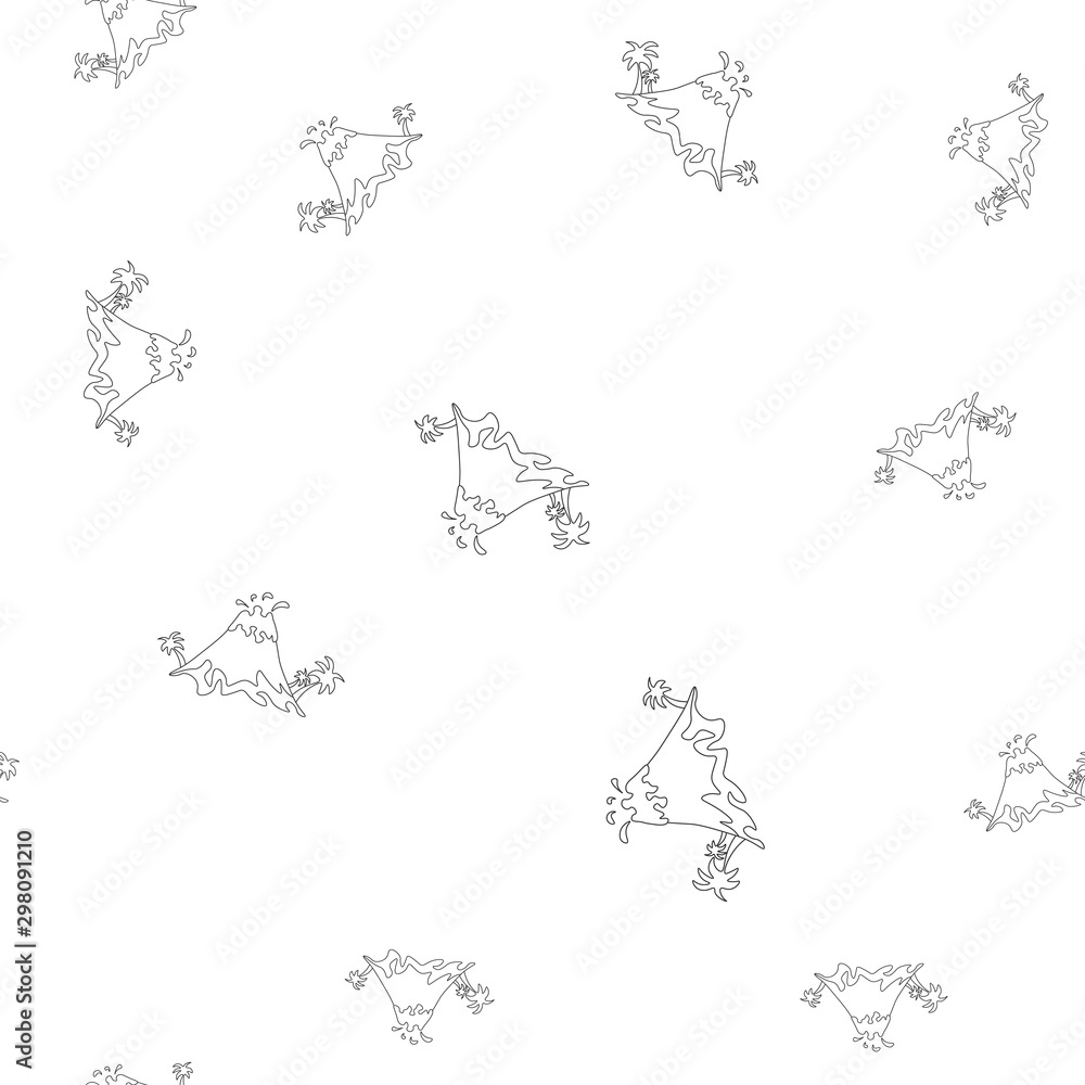 Volcanic eruption contour seamless pattern Volcanic eruption contour seamless pattern