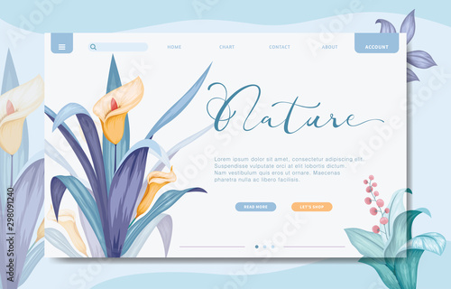 Modern design concept of personal branding for banner and website