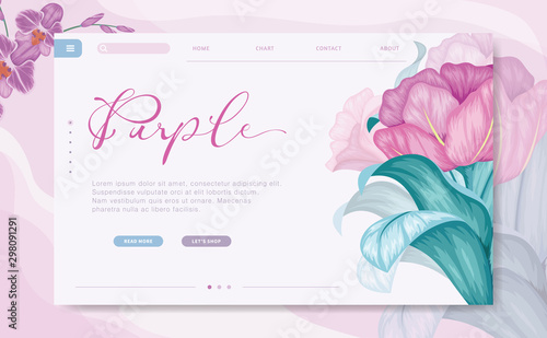 Modern design concept of personal branding for banner and website