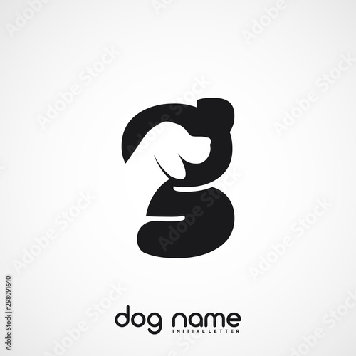 Initial Letter G Dog Logo And Icon Name Dog Design Vector.