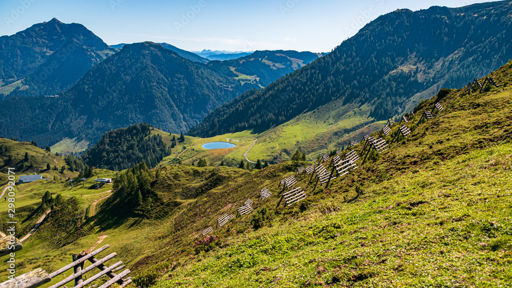 Beautiful alpine view at Fieberbrunn, Tyrol, Austria