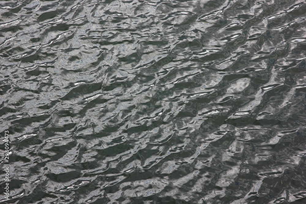 the texture of the wavy surface of the river