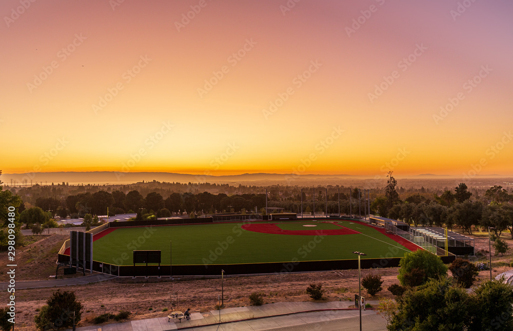 Fototapeta premium Ohlone Campus at sunset