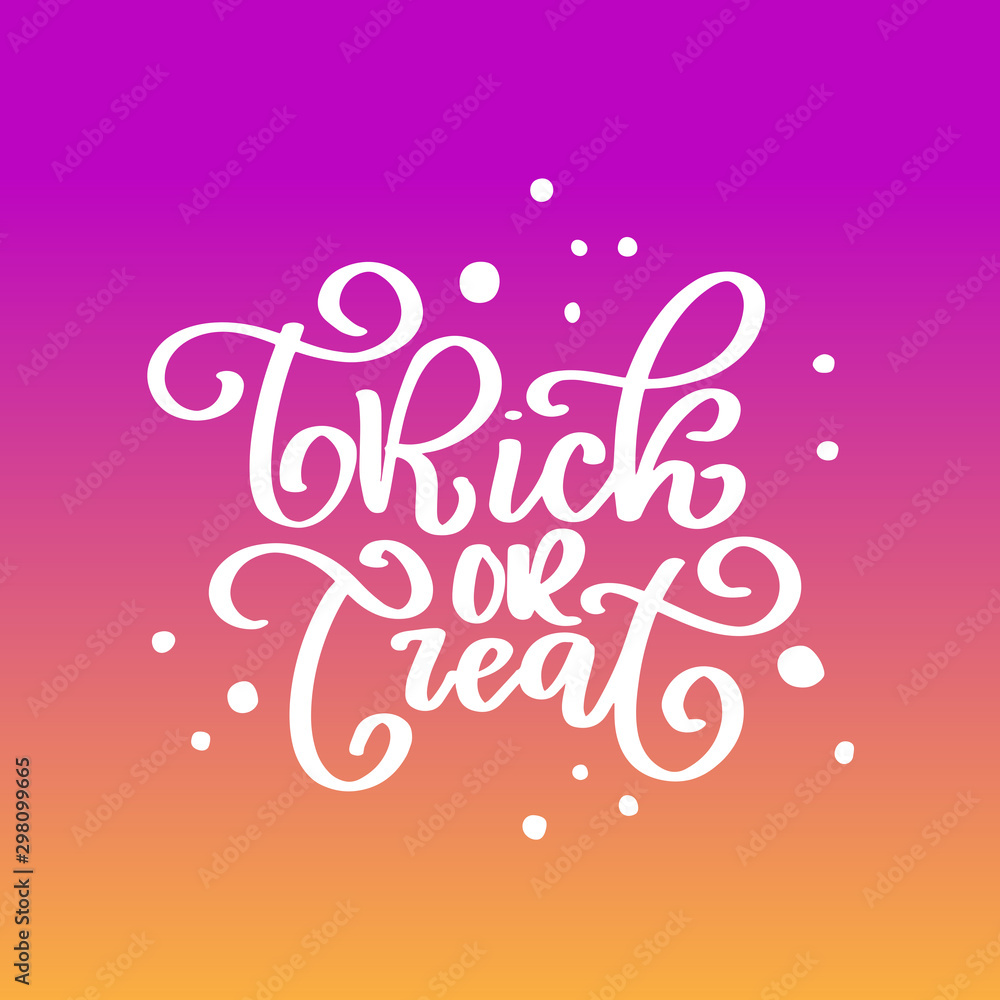 Vector Halloween free hand lettering banner set Vector Halloween free hand lettering banner set
