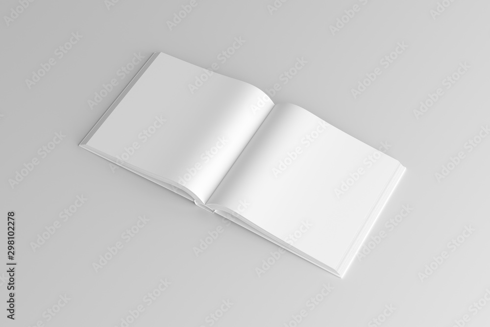 Square Hardcover Book White Blank Mockup Square Hardcover Book White Blank Mockup