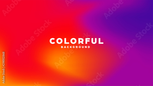 Colorful modern abstract background with neon gradient. Dynamic color flow poster, banner. Vector illustration.