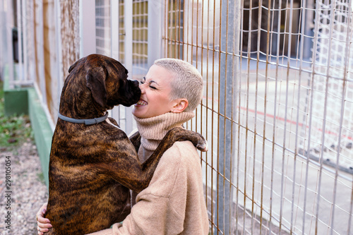 Dog kiss