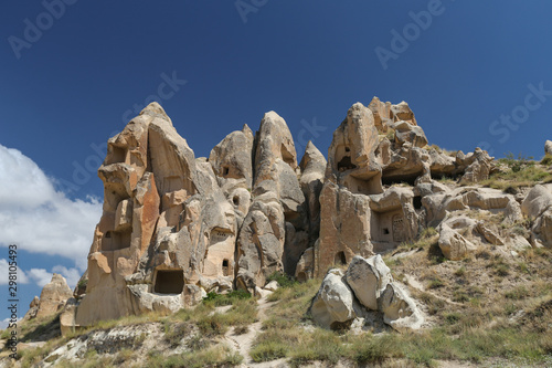Rock Formations in Valleys of Cappadocia, Nevsehir, Turkey