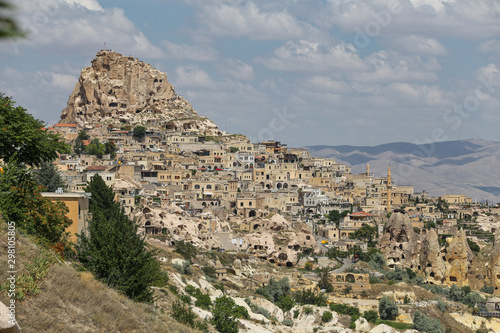 Uchisar Castle in Cappadocia  Nevsehir  Turkey