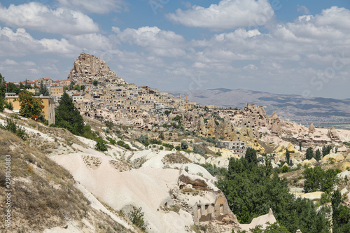 Uchisar Castle in Cappadocia, Nevsehir, Turkey