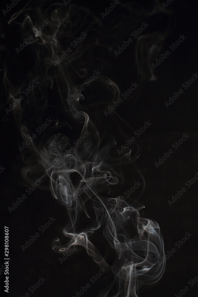 Abstract white smoke texture on black background Abstract white smoke texture on black background
