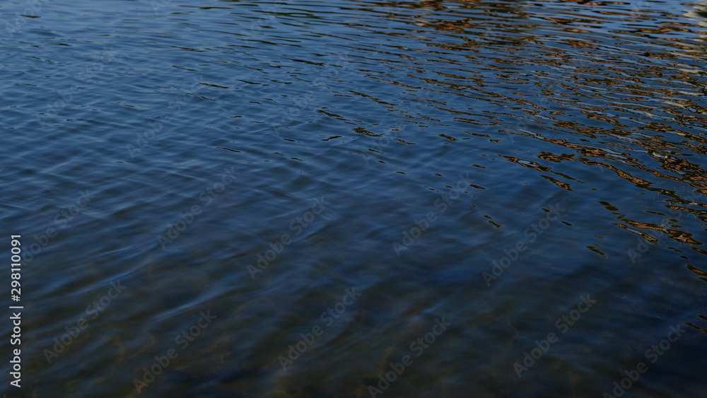 Water surface. Reflection in water. Background for design. River Water surface. Reflection in water. Background for design. River