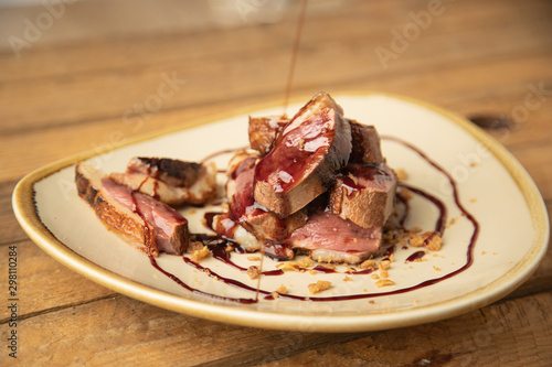 duck breast with delicious sauce