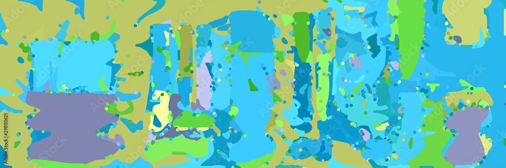 abstract modern art background with shapes and dark khaki, medium turquoise and moderate green colors abstract modern art background with shapes and dark khaki, medium turquoise and moderate green colors