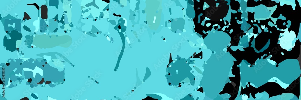 abstract modern art background with medium turquoise, black and dark cyan colors abstract modern art background with medium turquoise, black and dark cyan colors