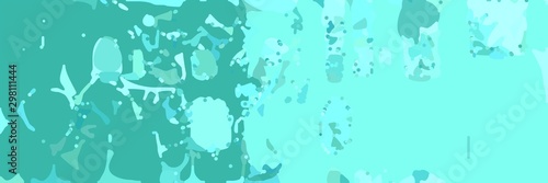 abstract modern art background with aqua marine  light sea green and pale turquoise colors
