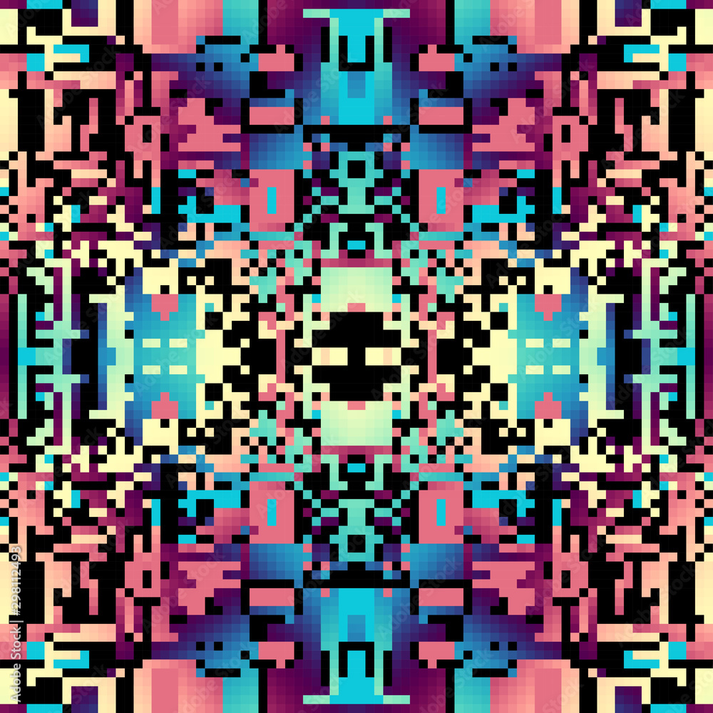 Fototapeta premium Geometric abstract pattern in low poly style.