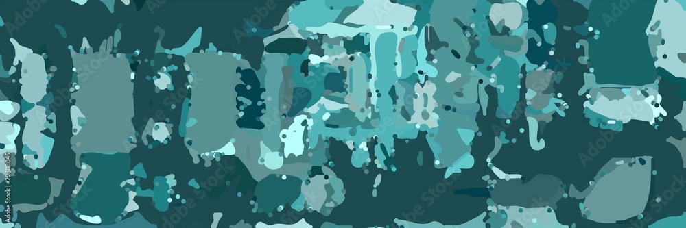 abstract modern art background with dark slate gray, light blue and medium aqua marine colors